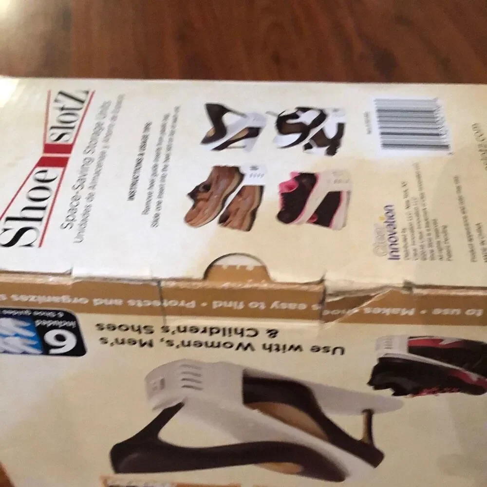 NEW Shoe Slotz Shoe organizer, six piece set